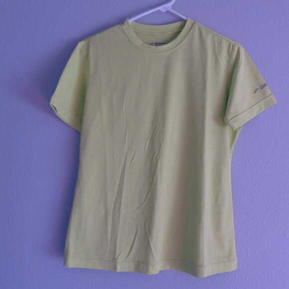 NEW Brooks Equilibrium Technology T-Shirt Womens Size M Green Short Sleeves - Picture 5 of 9